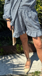 COORDINATO VICHY BLU