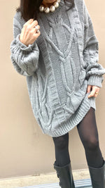 MAXI PULL TRECCIA