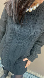 MAXI PULL TRECCIA