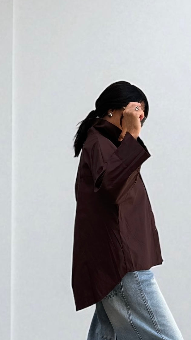 CAMICIA KELLY CIOCCOLATO