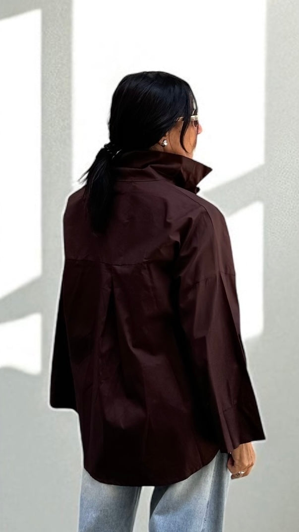 CAMICIA KELLY CIOCCOLATO