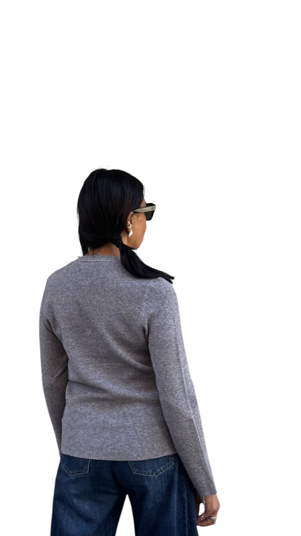 CARDIGAN DENISE COLORE GRIGIO