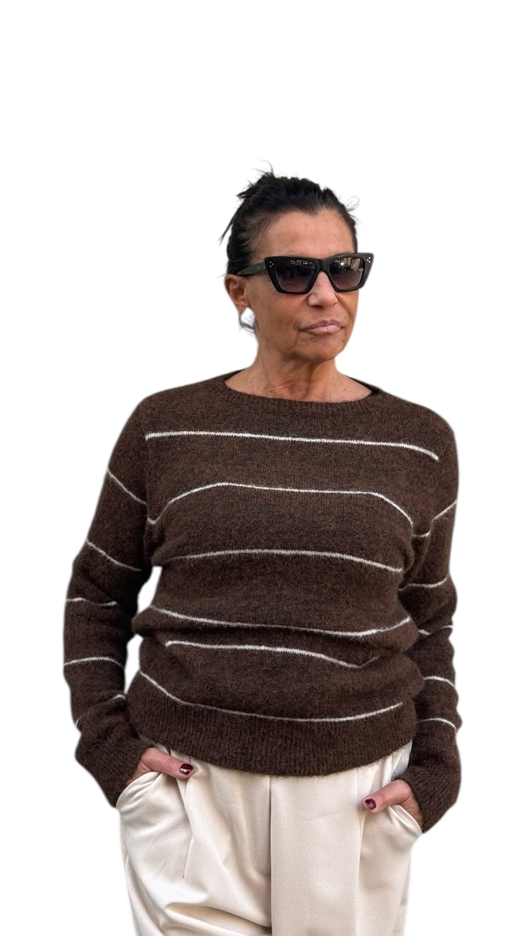 PULL RIGA CIOCCOLATO