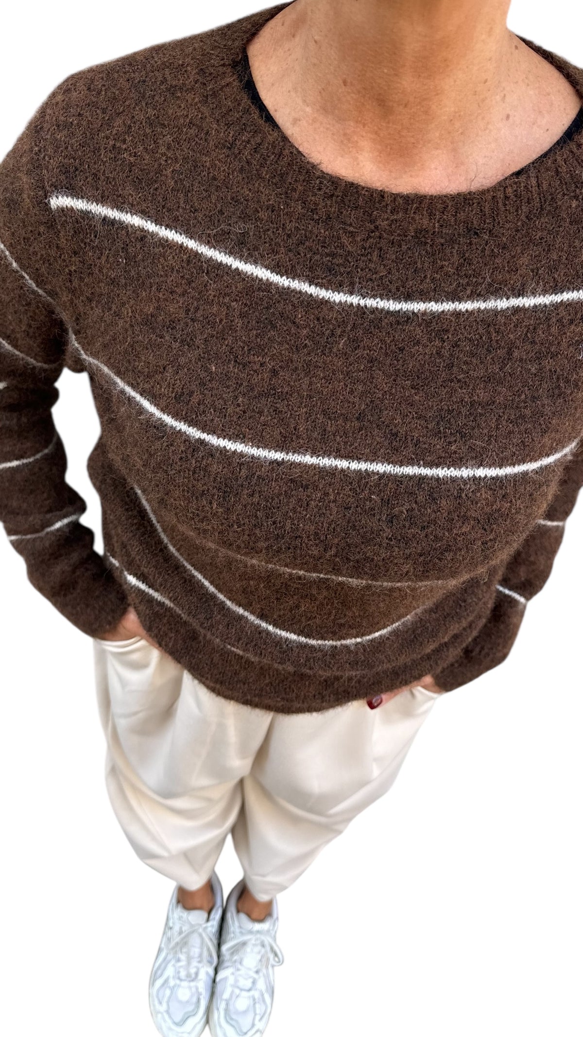 PULL RIGA CIOCCOLATO