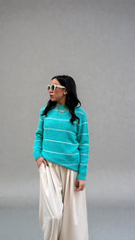 PULL RIGA FINA VERDE TIFFANY