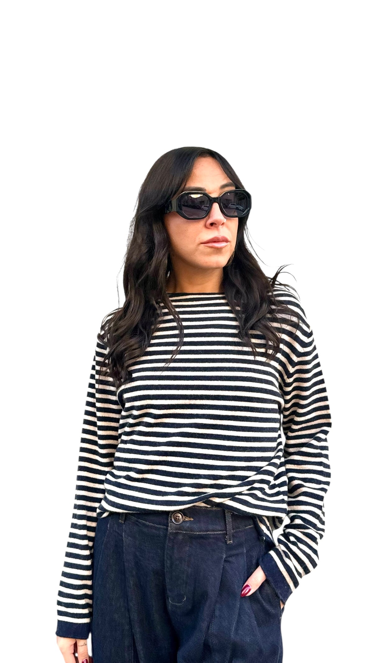 PULL IN CASHMERE RIGA BLU