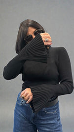 MAGLIA TULIPANO NERA