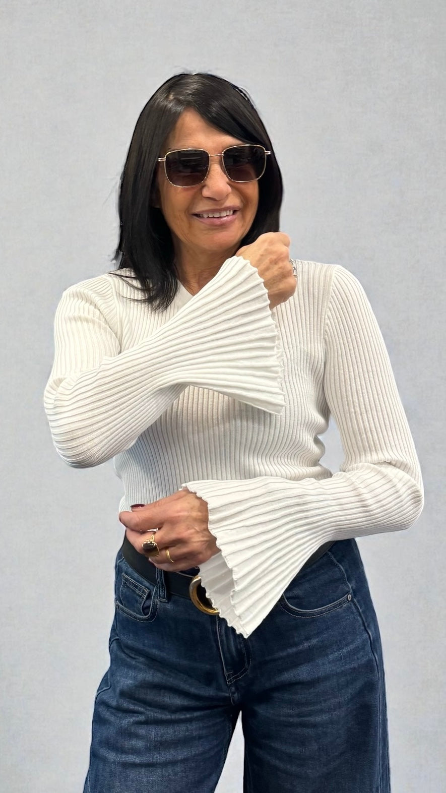 MAGLIA TULIPANO BIANCA