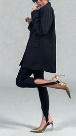 LEGGINS CON STAFFA NERO