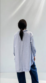 CAMICIA TRAPEZIO CELESTE