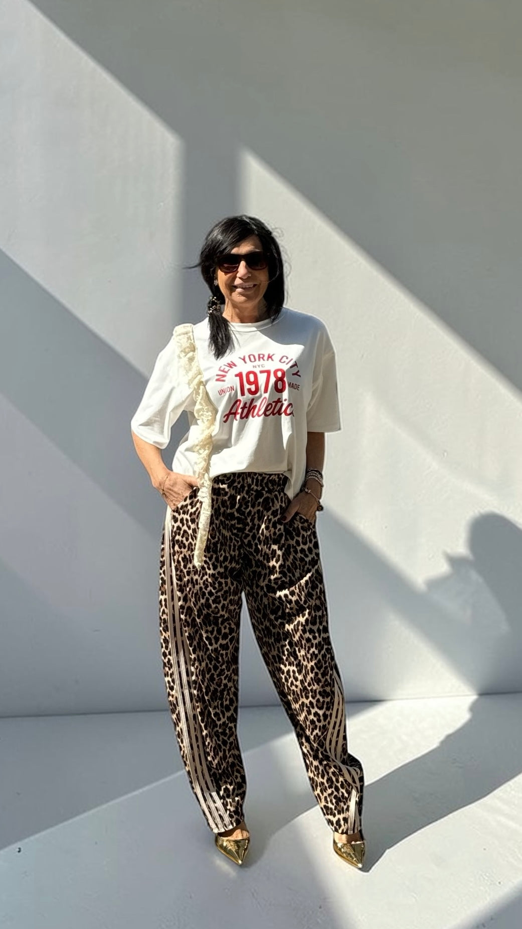 T-SHIRT SCRITTA E ROUGE