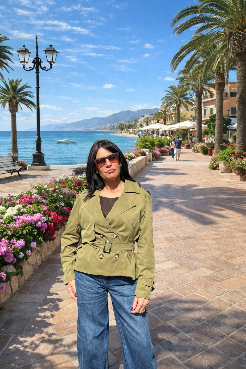 TRENCH VERA VERDE MILITARE MIS M