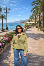 TRENCH VERA VERDE MILITARE MIS L