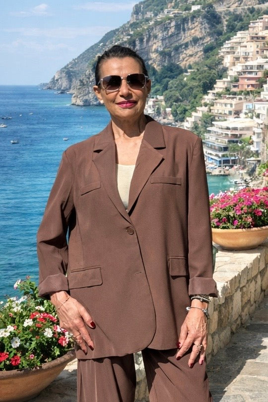 BLAZER SPACCO DIETRO CIOCCOLATO