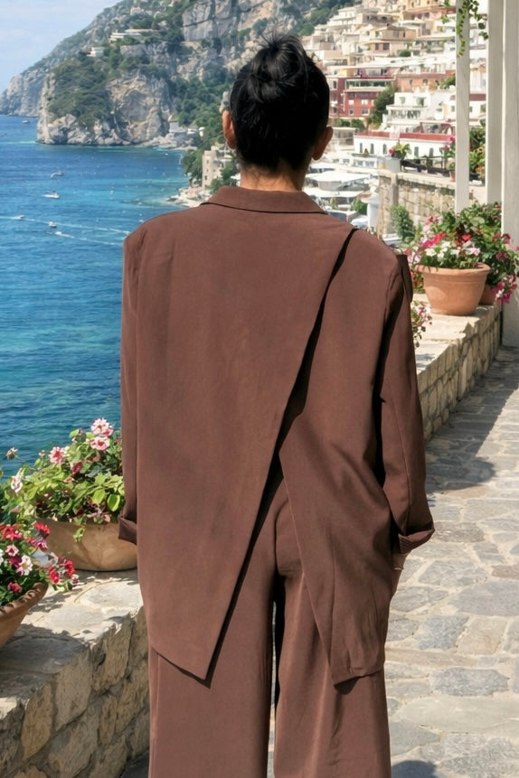 BLAZER SPACCO DIETRO CIOCCOLATO