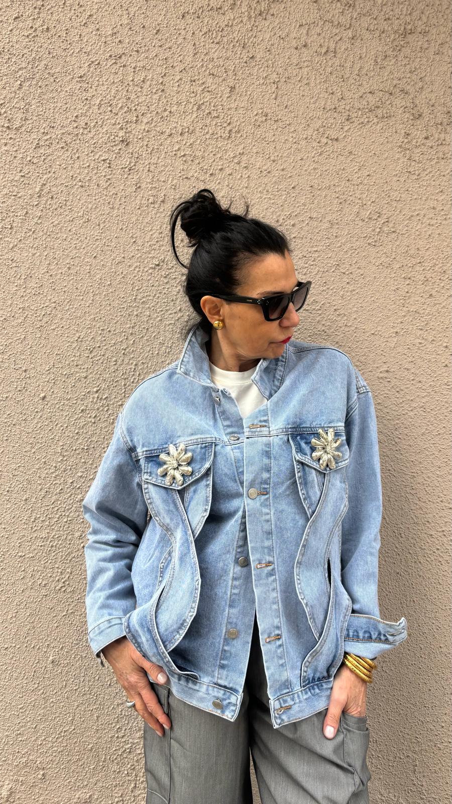 GIUBBETTO IN JEANS OVER
