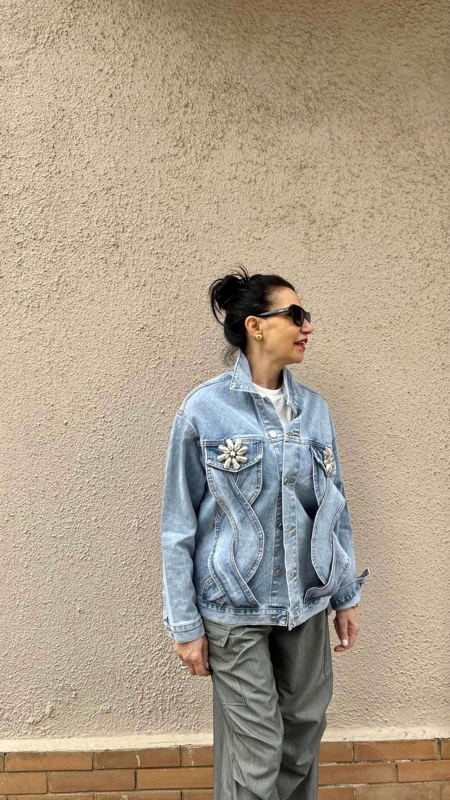 GIUBBETTO IN JEANS OVER