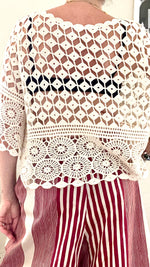 MAGLIA CROCHET MANICA 3/4