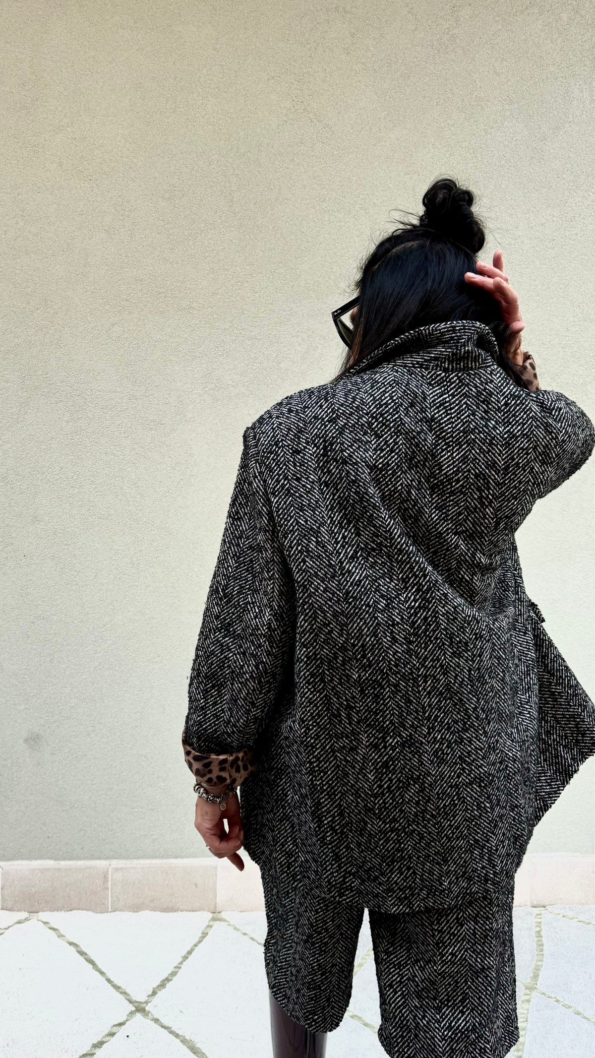 MAXI BLAZER SPINATO