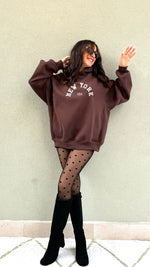 FELPANEW YORK CIOCCOLATO