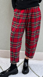 PANTALONE OVETTOTARTAN ROSSO