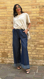 LIGHT JEANS PALAZZO