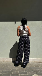 PANTALONE POIS ORGANZA NERO