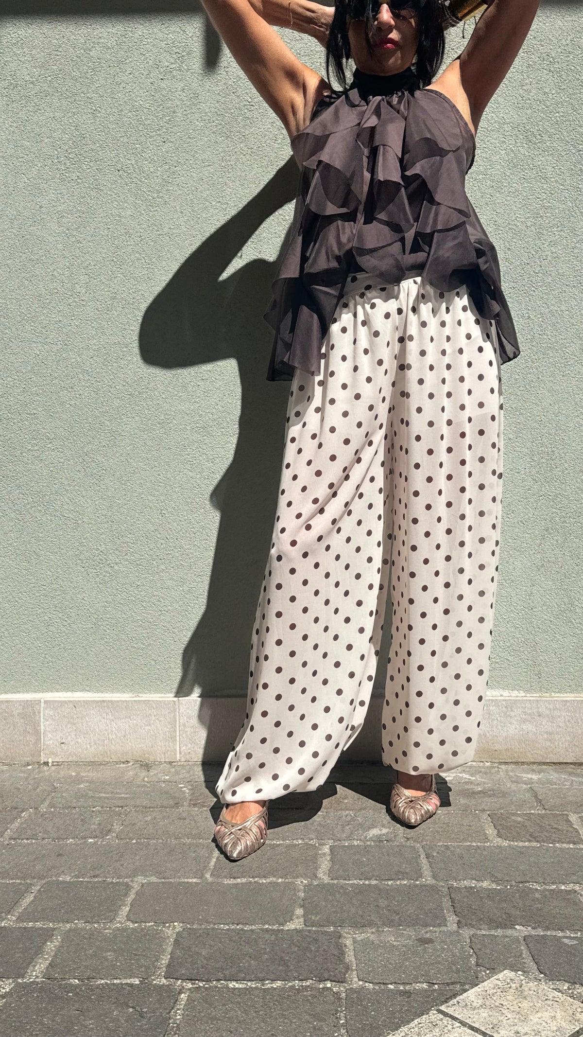 PANTALONE POIS PANNA