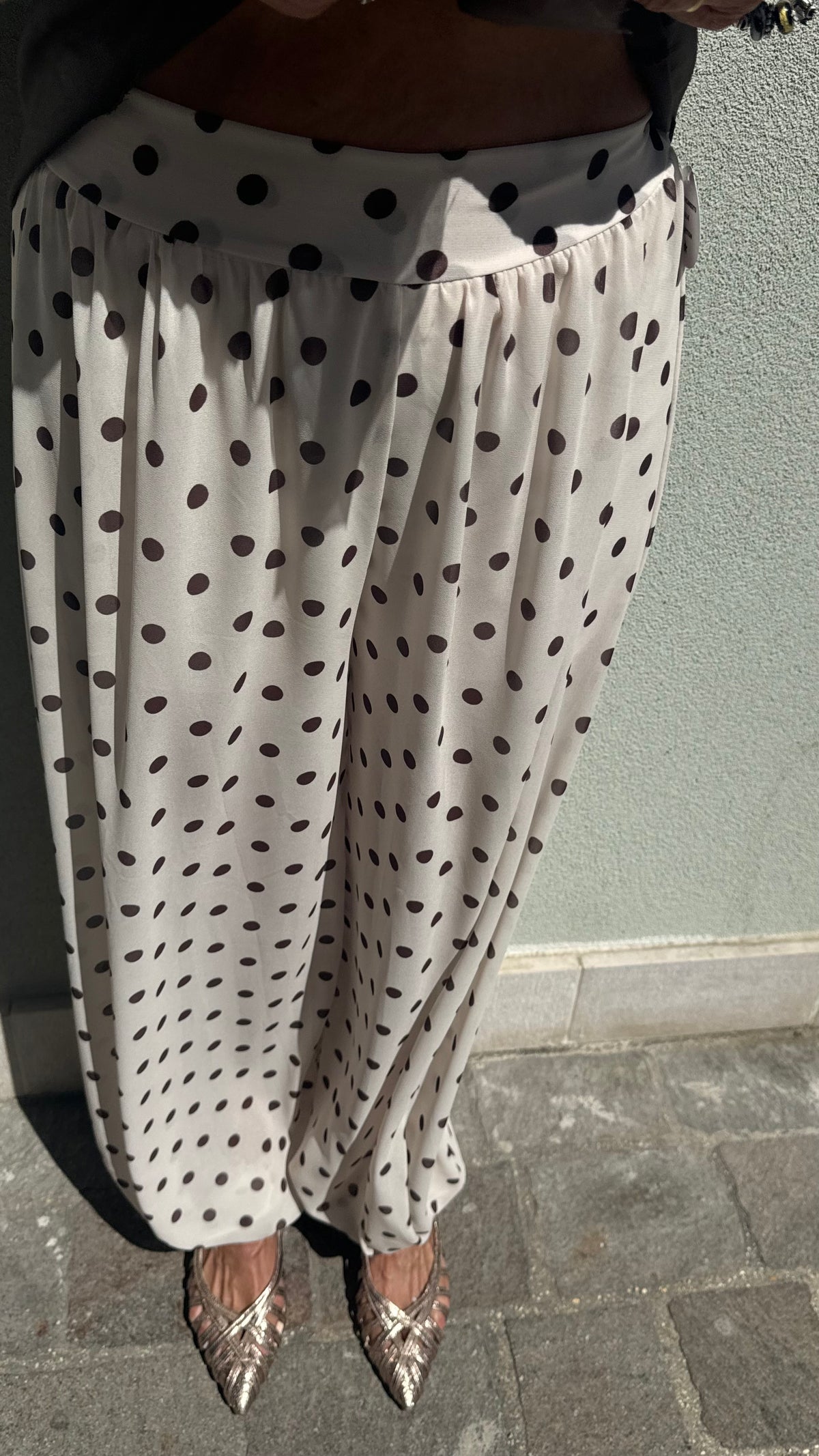 PANTALONE POIS PANNA