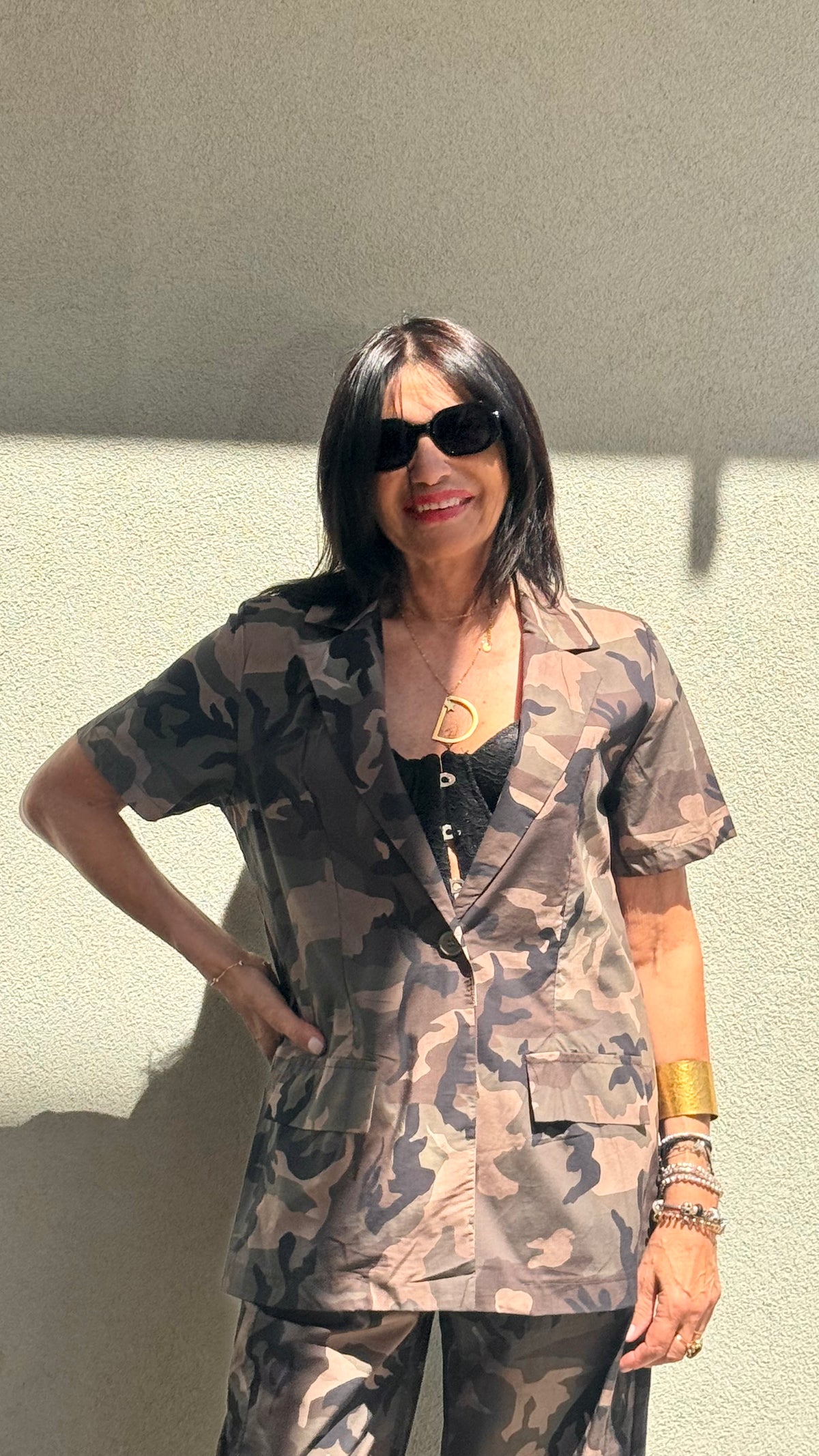 BLAZER A MANICA CORTA CAMUFLAGE