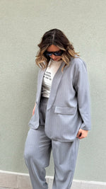 BLAZER GESSATO GRIGIO CHIARO
