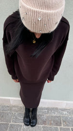 SET IN MAGLIA DONA CIOCCOLATO