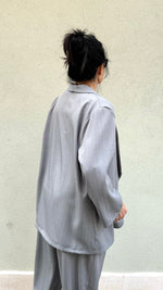 BLAZER GESSATO GRIGIO CHIARO