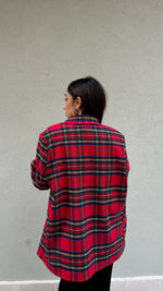 GIACCA TARTAN BASE ROSSA