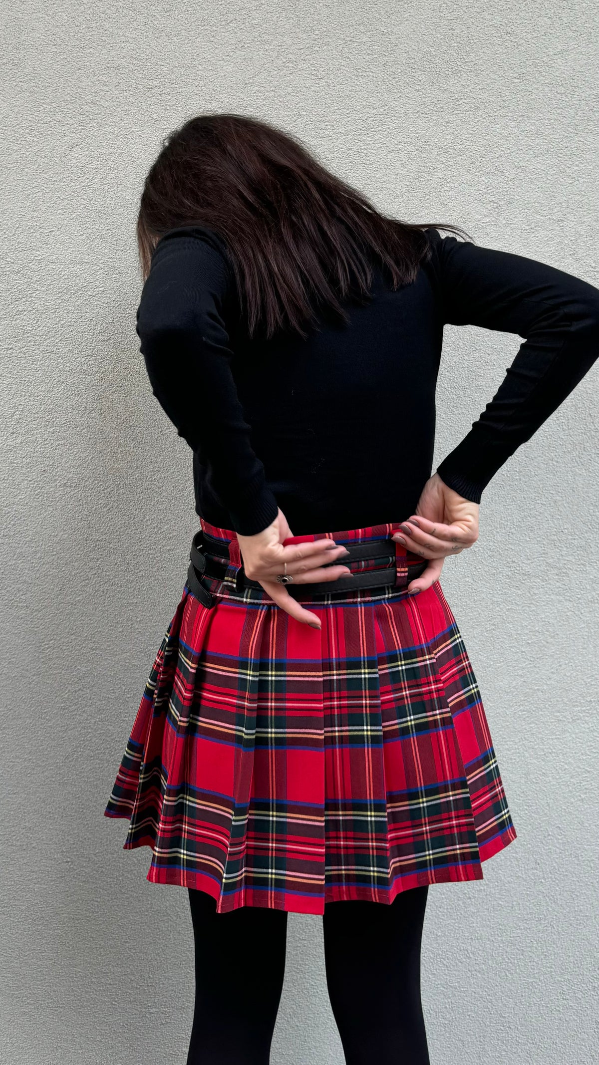 GONNA TARTAN A PIEGHE