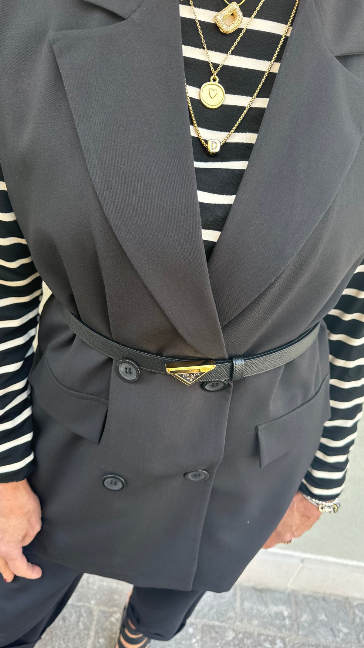 GILET DOPPIOPETTO NERO