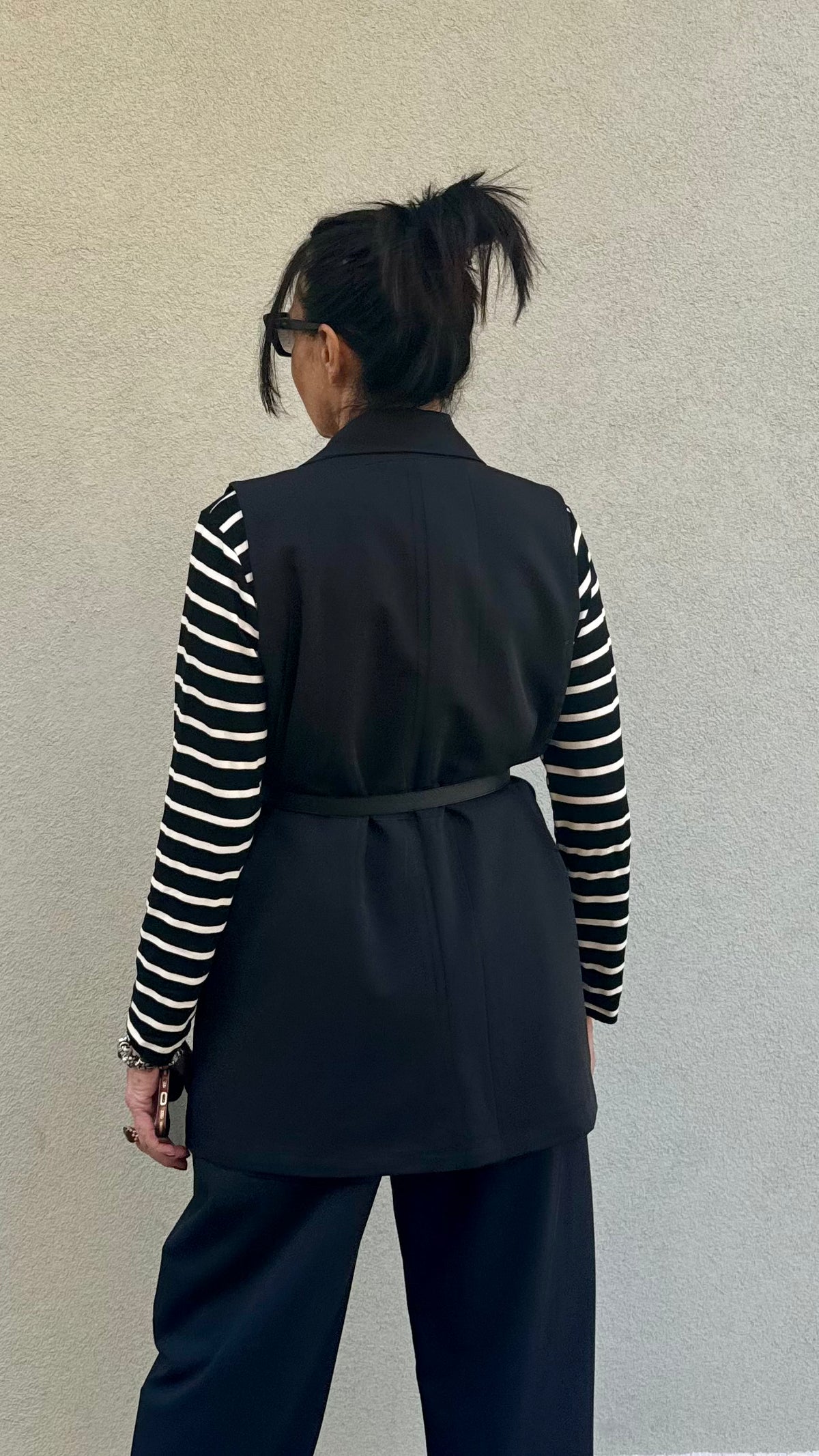 GILET DOPPIOPETTO NERO