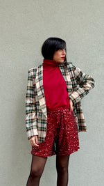 BLAZER TARTAN PANNA