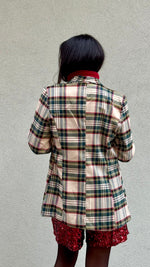 BLAZER TARTAN PANNA
