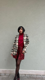 BLAZER TARTAN PANNA