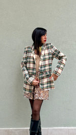 BLAZER TARTAN PANNA