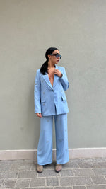 BLAZER CELESTE CON STRAS