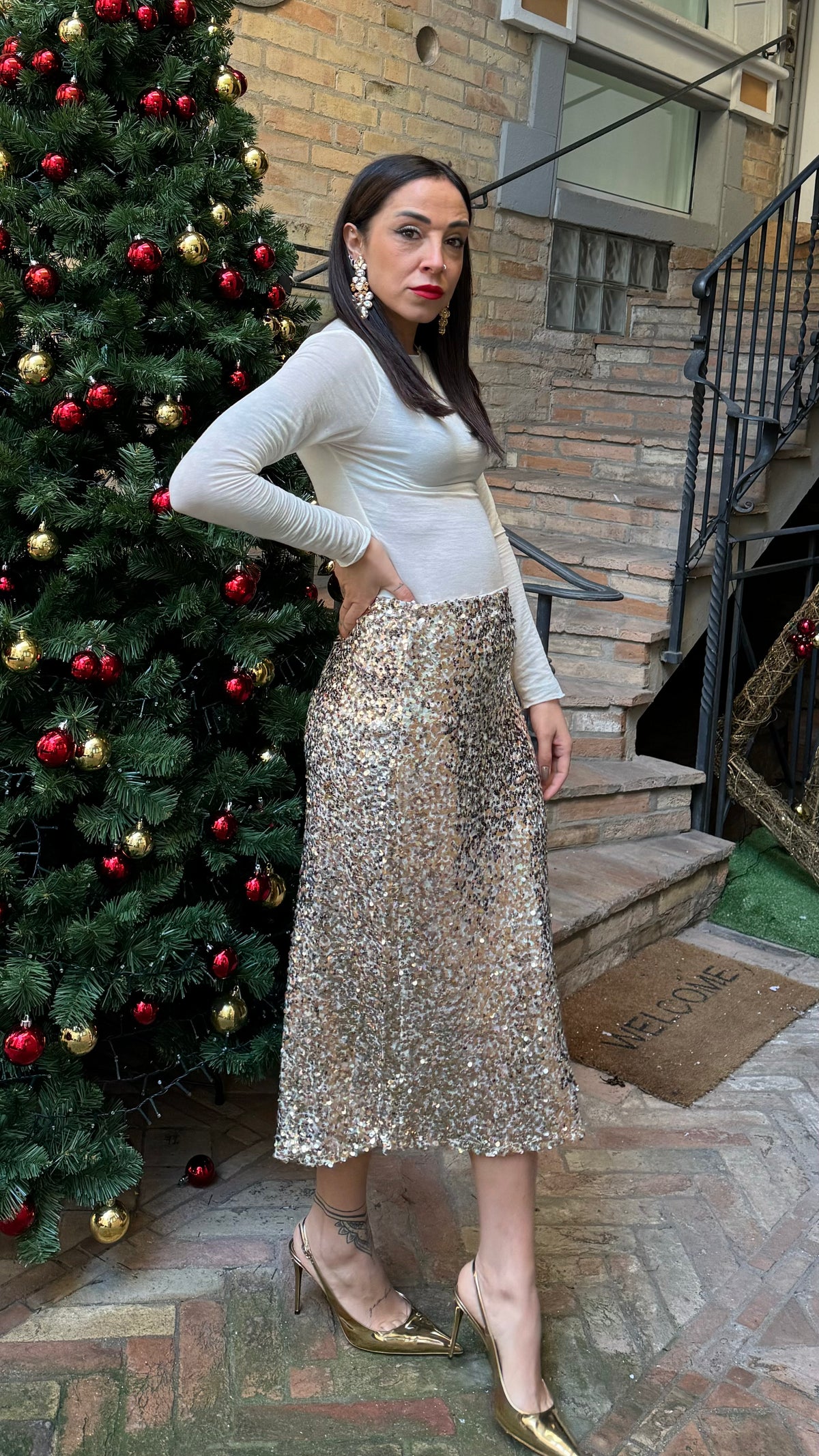 LONGUETTEIN PAILLETTES ORO