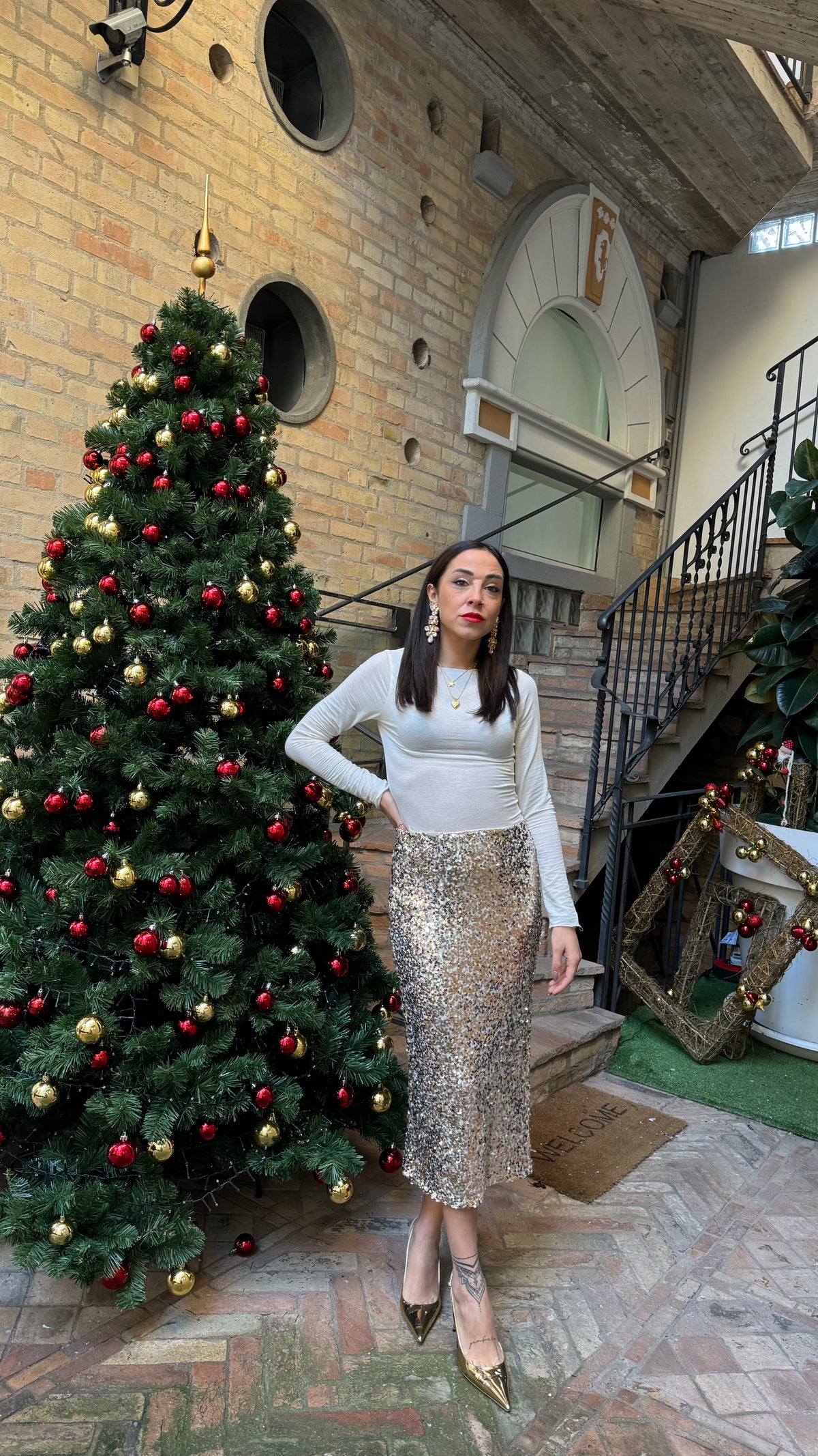 LONGUETTEIN PAILLETTES ORO