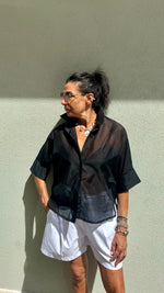 CAMICIA MANICHE NERA