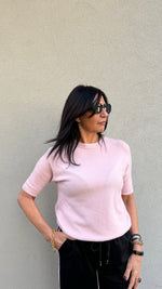 PULL MANICA 3/4 ROSA