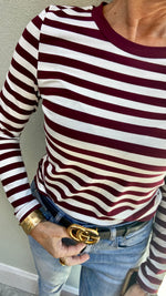 T-SHIRT MONICA RIGABIANCA E BORDEAUX