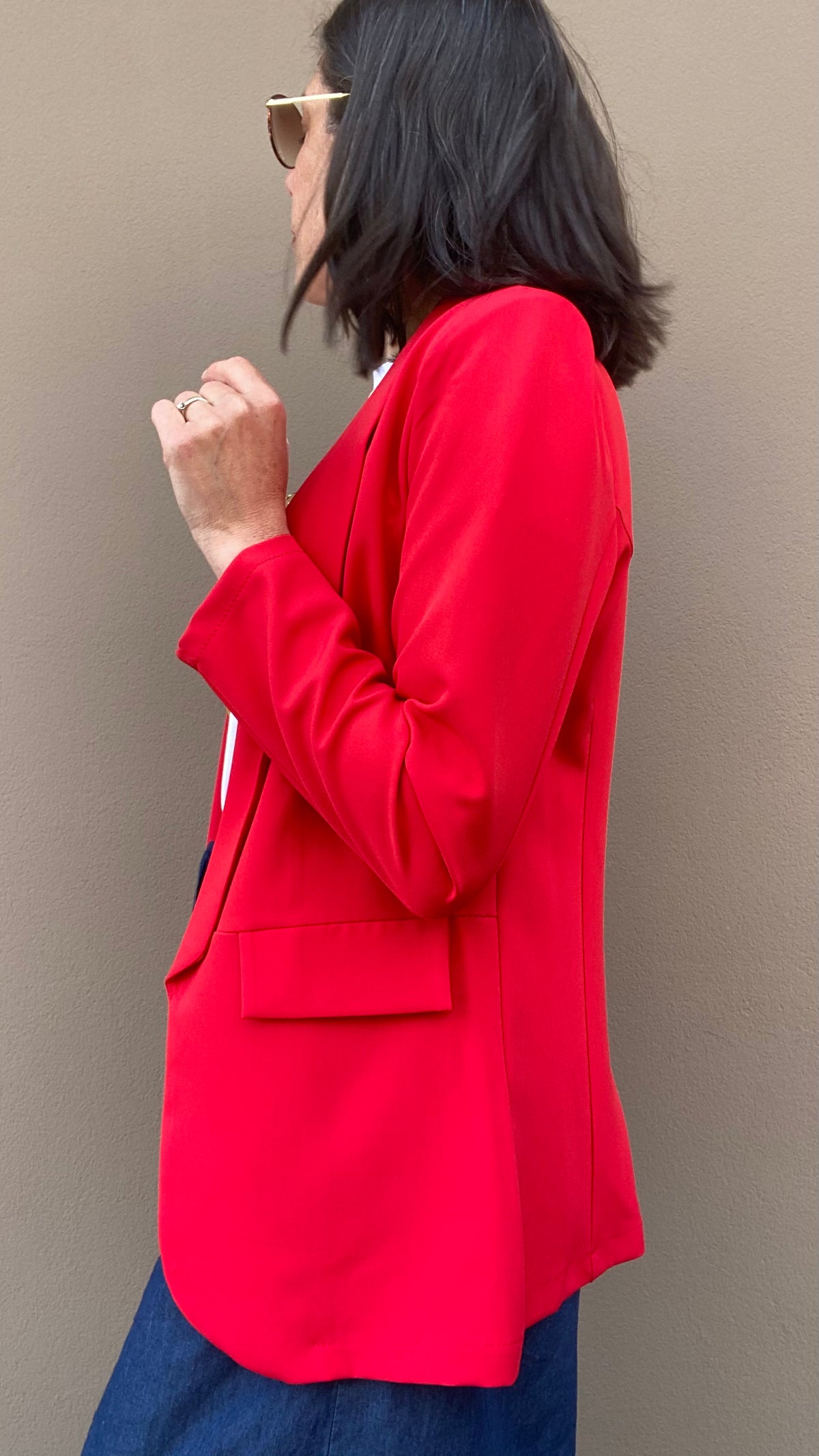 BLAZER TESSA ROSSO