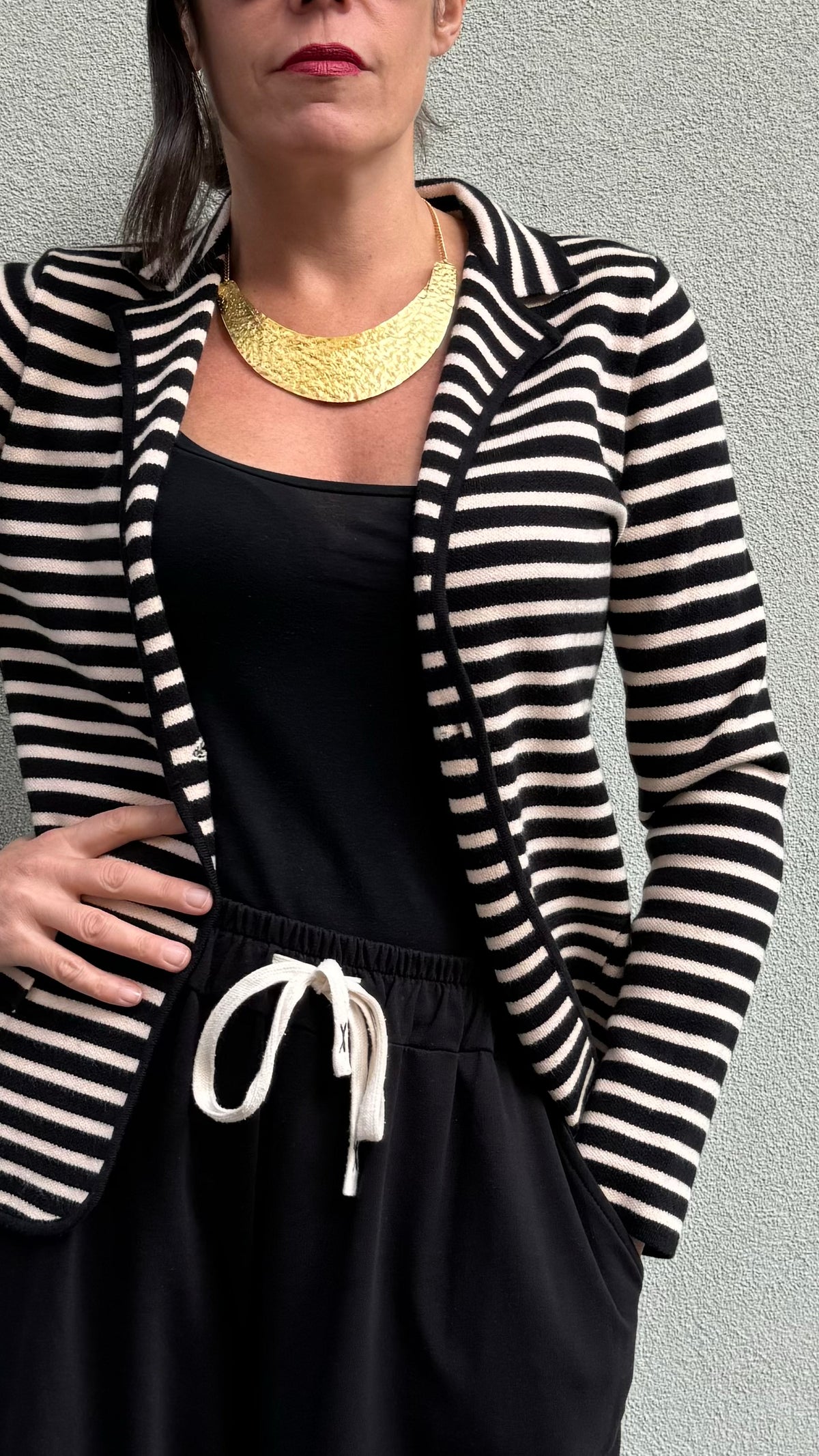 GIACCA IN MAGLIA A RIGHE