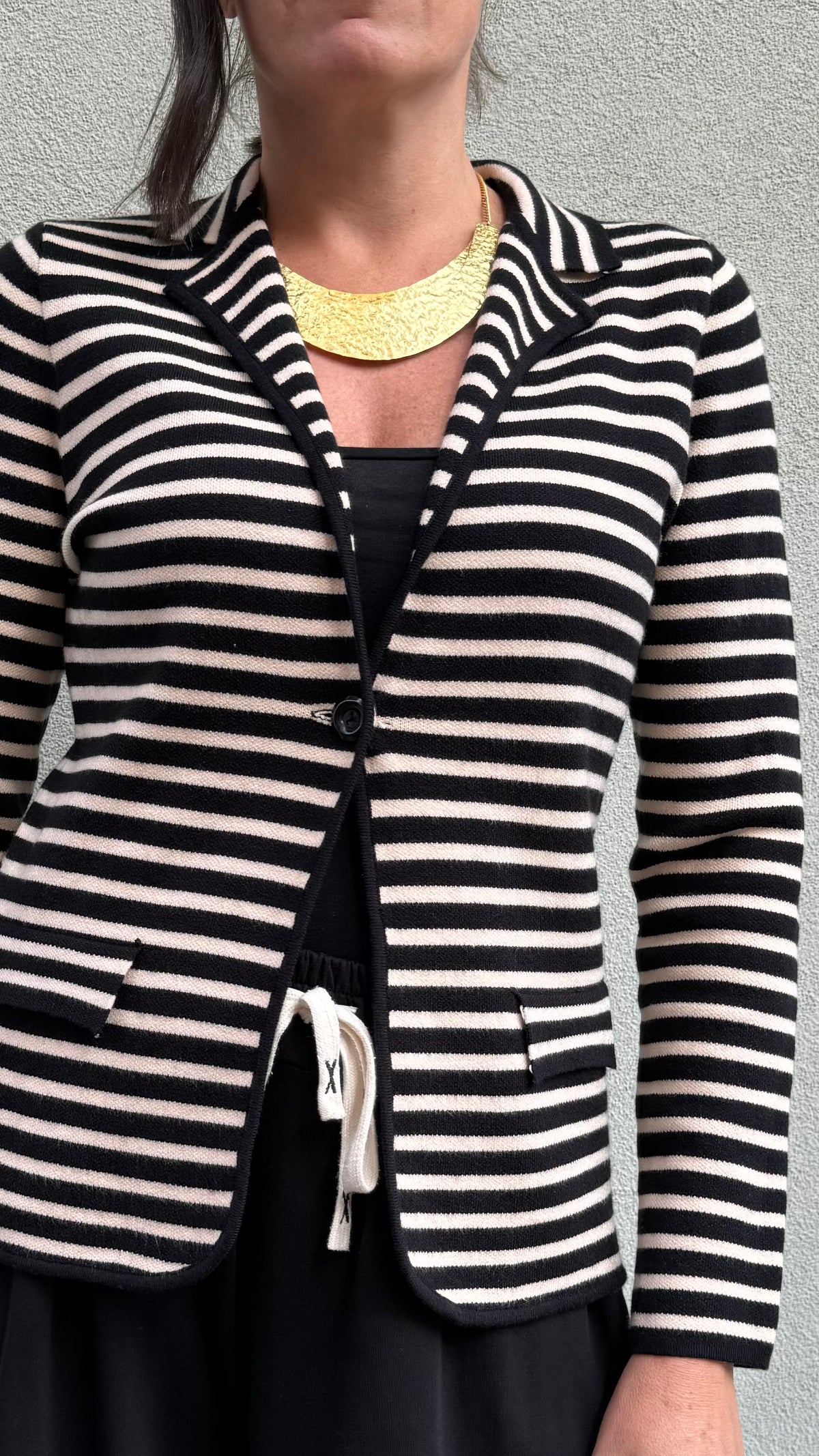 GIACCA IN MAGLIA A RIGHE